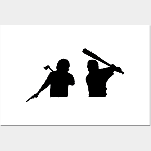 Negan and Rick Grimes Wall Art by MoreArt15